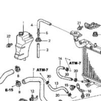 ราคา อะไหล่แท้ HONDA JAZZ GD ปี03-07 ,CITY ZX ปี03-07 กระป๋องพักน้ำหม้อน้ำ ฝาปิดกระป๋องพัก ท่อยางถังพักน้ำ (24934149851)