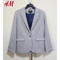 ราคา H&M เสื้อสูทผู้หญิง สีเทาอ่อน อก 39 นิ้ว มือสอง (42110037254)