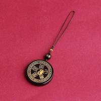 ราคา สินค้าใหม่พร้อมสต็อกธรรมชาติ ออบซิเดียน สมดุลหยินหยางห้าองค์ประกอบจี้หายไปทองบรรจุไม้เป็นน้ําดินจี้พลังงานแบ20251117 (57851518864)