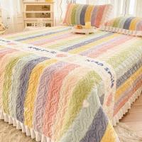 ราคา ให้อบอุ่น จัดส่งฟรี แผ่นผ้าปูที่นอนผ้านวมคู่ครัวเรือนคริสตัลกํามะหยี่ฤดูหนาวนมกํามะหยี่สามชิ้นชุดสี่ฤดูกาลสากลเตียงปก บีเคเอชพี (50002486580)