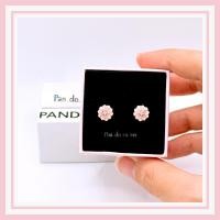 ราคา [พร้อมส่ง สินค้าแท้ ] (แถมกล่อง) ต่างหู pan.do.ra Magnolia Silver Stud Earrings (29900294743)