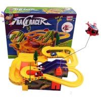 ราคา ของเล่นรถแข่งราง พร้อมรางมีเฮลิคอปเตอร์ Tarck Racer Racing Car (679529703)
