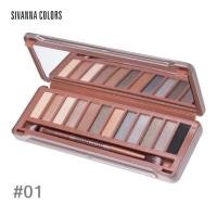 ราคา SIVANNA อายแชโดว์12 สีพร้อมแปรงปัด Story Classic Earthtone (84724352)