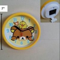 ราคา นาฬิกาแขวน หรือ ตั้งโต๊ะ เป็นนาฬิกาปลุก ด้วยคะ ลาย รีลัคคุมะ rilakkuma pokemon ขนาดสูง 7 นิ้ว (797797964)