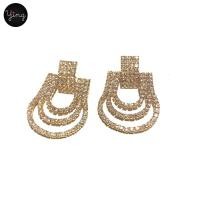 ราคา ต่างหูเพชร CZ เพชรสี่เหลี่ยมทรงระย้า (4852763973)