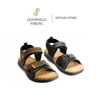 ราคา Udomagg&Findig อุดมเอก ฟินดิจ รองเท้าหนังแท้ผู้ชาย แตะแบบรัดส้น รหัส MT621 (25150232425)