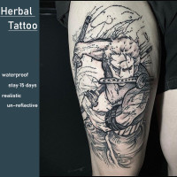 ราคา รอยสักวันพีช รอยสักโซโร รอยสักสมุนไพร 15 วัน ศิลปะบนร่างกาย วันพีช เส้นรอบวง (20788935883)