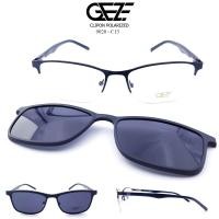 ราคา กรอบแว่นสายตา GEZE Clip-On รุ่น 9020-C13 เต็มกรอบสีดำ คลิปออนแม่เหล็ก เลนส์กันแดด Polarized (1330359190)