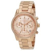 ราคา Michael Kors MK6357 Rose Gold Tone Chronograph Women's Watch 38mm (27977286715)