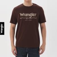 ราคา WRANGLER เสื้อยืดแขนสั้นผู้ชาย รุ่น WR F325MTSSF20 สีน้ำตาล (26842680364)