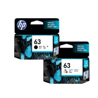 ราคา HP63BK/63CO.หมึกแท้ ตลับหมึกอิงค์เจ็ท HP 63 หมึกสีดำ/3สี สีสด คมชัดใช้กับเครื่องHP DeskJet 1112, 2132 (21765699986)
