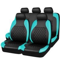 ราคา Air Bag รัสเซียยุโรปอเมริกาเพชร Cross-Border Full Leather Universal Seat Cover pu Seat Car C7D6 (49153359446)