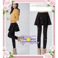 ราคา ไซส์4XL เลกกิ้งบุขน แต่งกระโปรงระบาย กันหนาวใส่แทนลองจอนได้ค่ะ (86039570)