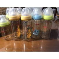 ราคา {มือสอง} ขวดนม Pigeon คอกว้าง สีชา ขนาด 8 Oz (รวมจุกนม) (12408069531)