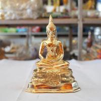 ราคา พระทองเหลือง หน้าตัก 3 นิ้ว แท้ พระประจำวันพฤหัสบดี ปางสมาธิ ขนาดฐาน 4.8 นิ้ว สูง 6.5 นิ้ว (4155062128)