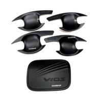 ราคา เบ้ารองมือเปิด+ครอบฝาถัง VIOS วีออสปี 2007-2012 สีดำด้าน (5379070137)
