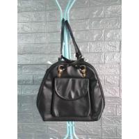 ราคา กระเป๋าเป้หนังสีดำ ขนาด 11 * 12 " (24983218354)