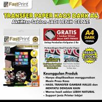 ราคา Fast Print Transfer Paper T-Shirt Screen Printing Paper Dark China A4 (29554020766)