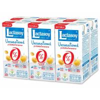 ราคา แลคตาซอยนมถั่วเหลืองยูเอชทีรสจืด 300มล.แพค 6 Lactasoy Soy Milk UHT Unsweetened 300ml. Pack 6 [บาร์โค้ด 8850267800156] (56502381479)