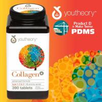 ราคา Youtheory - Collagen Advanced Formula Type 1,2 & 3 คอลลาเจน สูตร Advanced ขนาด 390 tablets (2385039744)