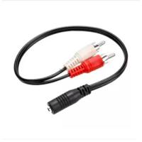 ราคา 3.5M Female To RCA Male Stereo Audio Female Jack To 2 Rca Male Socket To Headphone Cable (6115712308)