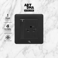 ราคา ART DNA รุ่น A61 3Pin Socket With Switch สีดำ design switch สวิตซ์ไฟโมเดิร์น สวิตซ์ไฟสวยๆ ปลั๊กไฟสวยๆ (19435598664)