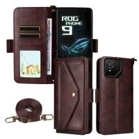 ราคา เหมาะสําหรับ ASUS ROG Phone9 ROG8 12Ultra 11Ultra Leather Crossbody Wallet Phone Case (46650232397)