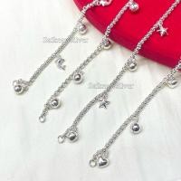 ราคา !!ลดพิเศษ!! สร้อยข้อมือเงินแท้ สร้อยข้อมือกระพรวนเงินแท้ เงินแท้มีใบรับประกัน (21186410769)