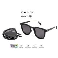 ราคา OASIS Sunglasses แว่นกันแดด รุ่น AMSG-4401 แว่นกันแดดทรงคลาสสิค แว่นกันแดดPolarized ขาแว่นพับเก็บได้ (25601003864)
