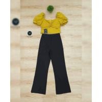 ราคา งานป้ายnannapatชุดเซต​กางเกงขายาวแขนตุ๊กตา (6179740193)