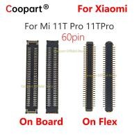ราคา หลัก Flex Cable Plug Jack FPC Connector Socket Contact สําหรับ Xiaomi Mi 11T Pro 11TPro เมนบอร์ดบนบอร์ด 60Pin (44300227747)