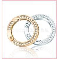 ราคา 【2022-2025】 Creative แหวนสปริงเพชรโลหะแหวนเพชรแหวนเพชรส่วนบุคคล Anti-Falling พวงกุญแจรถของขวัญขนาดเ (43723792931)