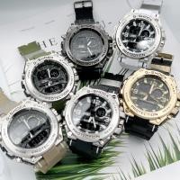 ราคา (ฟรีกล่องเหล็ก)นาฬิกาข้อมือผู้ชาย หัวเหล็ก สองระบบ สายยาง ใส่แล้วเท่ห์ ดูดี สุดๆ พร้อมส่ง (24611742197)