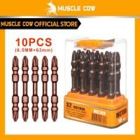 ราคา MUSCLE COW ไขควงปลายแม่เหล็ก 65 มิล ชนิดเหล็ก S2 แบบ PH2 หัวแฉกมีแม่เหล็ก ปลายสองด้าน ดอกไขควงแม่เหล็ก (41304484739)