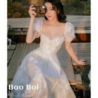 ราคา [มีรูปจริง] เดรสผ้าโฟมลายดอกไม้ลายนูน (26824847140)