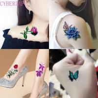 ราคา CYBERZAP ชิ้นผีเสื้อ Tattoo สติกเกอร์ 5/10/20/30/50 ชิ้น ลายtemporary tattoo สีสันสดใส สำหรับตกแต่งและใช้งานได้นาน (56152480089)