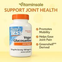ราคา Doctor's Best Vegan Glucosamine 750mg 180 แคปซูล กลูโคซามีนจากพืช ดูแลข้อทุกวัน (18837142172)