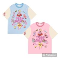 ราคา เสื้อยืด Oversize ลาย พิ้งแพนเตอร์ (ผ้าไม่ยับ) (25684112190)