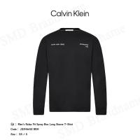 ราคา Calvin Klein Jeans เสื้อยืดแขนยาว รุ่น Men’s Relax Fit Spray Box Long Sleeve T-Shirt Code J324642 BEH (26969579806)