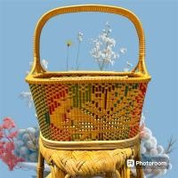 ราคา ตระกร้าหวายทรงรีเหลี่ยมขนาดใหญ่ บ้านตระกร้าหวาย ฝีมือปราณีตสวยงาม ของฝากปีใหม่ กระเช้าของขวัญ ใส่ของใช้ ใส่ของไปวัด (25782536271)