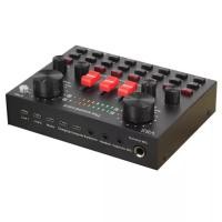 ราคา V8 Live sound card +ไมค์อัดเสียง พร้อมขา ครบชุด / การ์ดเสียง sound card V8S / Sound card V8 ซาว์นการ์ด เอฟเฟกต์เสียง (23502416715)