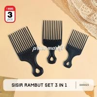 ราคา ส้อมหวีชุด 3 ชิ้นจัดแต่งทรงผมหวีผม Picker Afro ส้อมหวีตัดผมหวีผม (8006025) (27442240284)