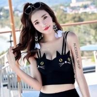 ราคา สายเดี่ยวลายแมวเหมียว (2092703467)