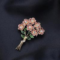 ราคา เข็มกลัด รูปช่อดอกไม้ ประดับเพชรเทียม แฟชั่นสําหรับผู้หญิง (16686557372)