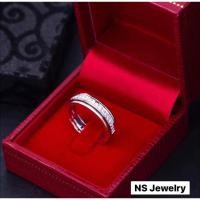 ราคา แหวนเพชรแถวดีไซน์สวยล้ำ เพชรน้ำ 100 ทอง 18K (18421029202)