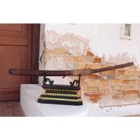 ราคา ดาบล้านนา ดาบเมือง ดาบเก่า ดาบตราเต่า ถักหวายละเอียด ปลายใบข้าว ใบยาว 20 นิ้ว ตราเต่าโบราณ ฝีมือชั้นครู (22308182216)