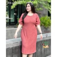 ราคา เดรสยาวบิวตี้ ฮ779 เดรสสาวอวบ ชุดไปงานแต่งสาวอวบ ชุดไปงานบวชสาวอวบ ชุดคนอ้วน (23974098140)