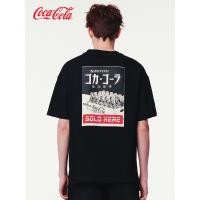 ราคา Coca-Cola เสื้อยืดโค้กฟองนูน ลายตัวอักษรวินเทจ ทรงหลวมอเมริกันสตรีท (44100281413)