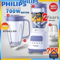 ราคา PHILIPS 700W ICE BLENDER พลาสติกพร้อม MILL HR2221 (ฟรี JUG 1 ชิ้น) (40776962308)