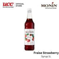 ราคา MONIN Strawberry Syrup น้ำเชื่อมกลิ่นสตรอว์เบอร์รี 1L (27924771574)